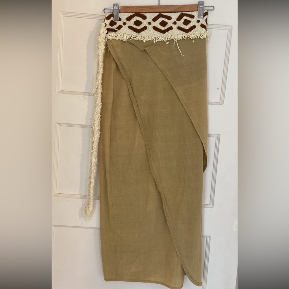Handmade natural material/  dye skirt